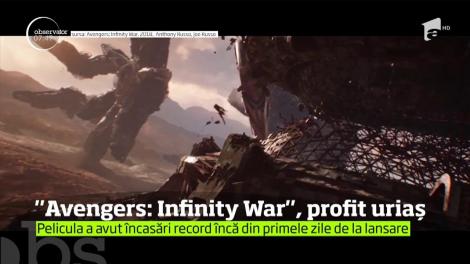 Filmul „Avengers: Infinity War" s-a menţinut pe primul loc în box office-ul nord-american, pentru al treilea weekend consecutiv