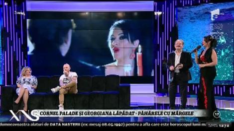 Cornel Palade și Georgiana Lăpădat cântă melodia „Păhărele cu mărgele”