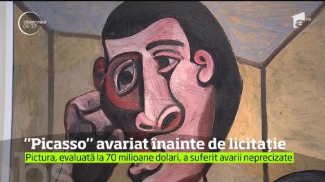 Casa de licitaţii Christie's a retras de la vânzare tabloul lui Picasso "Marinarul", evaluat la 70 milioane de dolari, deoarece acesta a fost "deteriorat accidental"