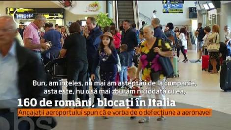 160 de români, blocați într-un aeroport din Italia