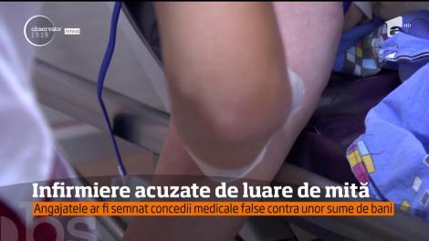 Trei infirmiere din Piteşti, reţinute pentru luare de mită