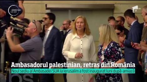 Palestinienii şi-au rechemat ambasadorul din România