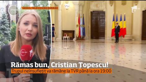 Rămas bun, Cristian Țopescu. Trupul neînsuflețit va rămâne la TVR până la ora 19:00