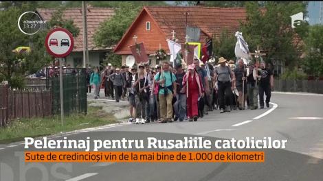 Pelerinaj pentru Rusaliile catolicilor. Sute de credincioși vin de la mai bine de 1.000 de kilometri