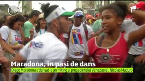 În Venezuela au loc alegeri prezidenţiale iar actualul şef al statului, Nicolas Maduro, are printre susţinători o legendă a sportului: Diego Maradona