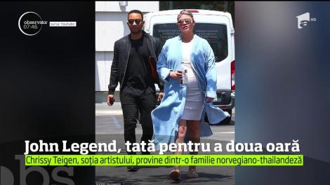 Cântărețul John Legend şi soţia lui au devenit din nou părinți