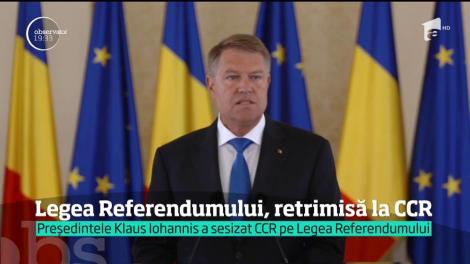 Legea Referendumului, retrimisă la CCR