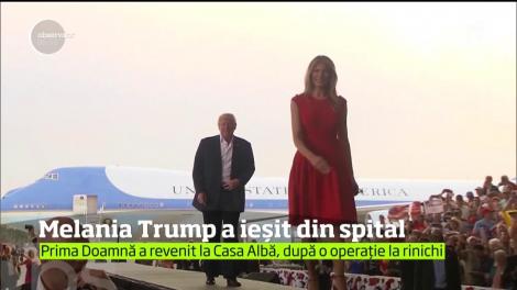 Melania Trump, prima doamnă a Americii a ieşit din spital