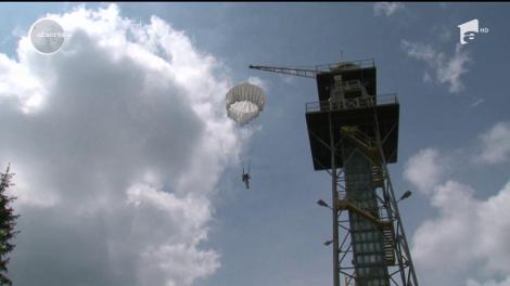 Turnul de paraşutism al Aeroclubului "Alexandru Matei" din Iaşi a devenit loc de antrenament şi pentru civili