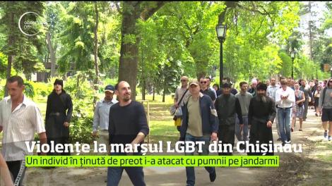 Marşul anual al comunităţii LGBT din Chişinău a fost umbrit de violenţele provocate de membrii unui grup autointitulat "preoţii şi credincioşii ortodocşi"