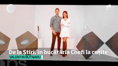 Olivia Păunescu şi Valentin Butnaru, în bucătăria "Chefi la cuțite"