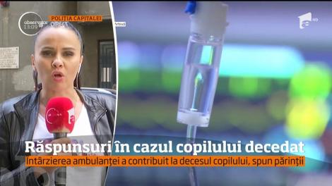 Părinţii copilului care a murit după ce ar fi mâncat o şaorma depun plângere penală împotriva Serviciului de Ambulanţă