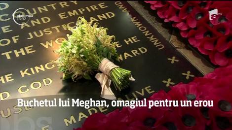 Buchetul lui Meghan Markle, omagiu pentru un erou