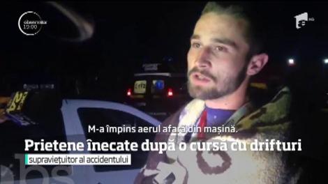 Două fete au murit, prinse în maşină, după ce au plonjat într-un lac din Arad