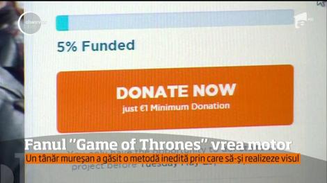 Un t&acirc;năr din Tg. Mureş este convins că umorul &icirc;i poate aduce motocicleta mult-visată!