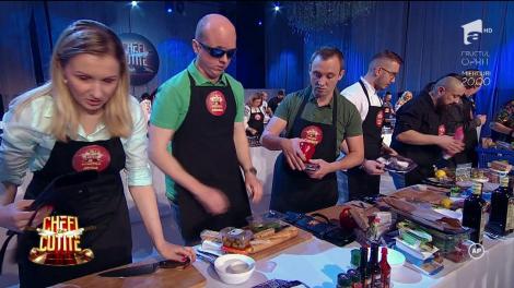 Andrei și Irina Strătilă, nevăzătorii din bucătăria Chefi la Cuțite, impresionează din nou. Scărlătescu: "În fața lor îți scoți pălăria!"