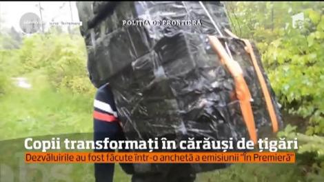 Copii transformați în cărăuși de țigări