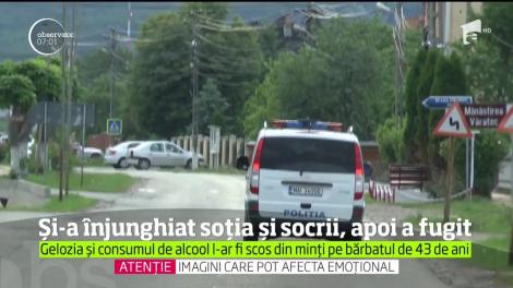 Un bărbat de 43 de ani din Agapia şi-a înjunghiat soţia şi socrii şi a dispărut fără urmă după atacul sângeros