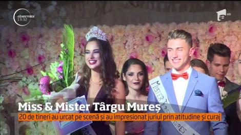 Miss și Mister Târgu Mureș. 20 de tineri au urcat pe scenă și au impresionat juriul prin atitudine și curaj