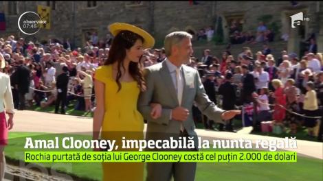 Soţia actorului George Clooney a fost încoronată drept cel mai bine îmbrăcat invitat de la nunta prinţului Harry cu Meghan Markle