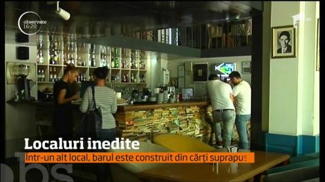 Restaurantul stil avion sau barul făcut din cărți, din Constanța, sunt atracția turiștilor