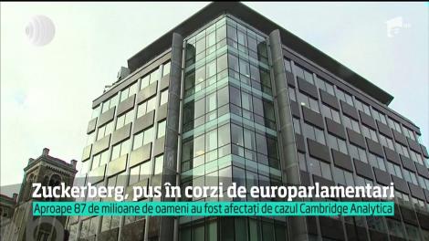Mark Zuckerberg, pus în corzi de europarlamentari