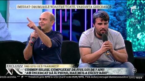 Cosmin Seleși, complexat de fiul lui de șapte ani: ”Am încercat să-l prind, da mi s-a făcut rău!”