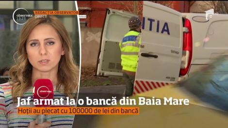 Jaf armat la o bancă din Baia Mare
