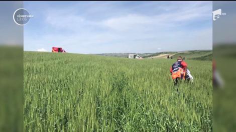 Incident aviatic în judeţul Cluj. Un elicopter de mici dimensiuni s-a prăbuşit pe un deal de pe raza municipiului Turda
