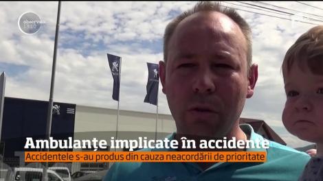 Ambulanțe implicate &icirc;n accidente