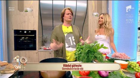 Reţeta zilei! Vlăduț gătește "Sărmăluțe în foi de viță"