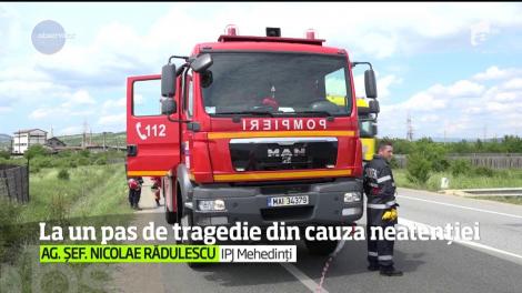 O clipă de neatenţie putea duce la o tragedie în Drobeta-Turnu Severin