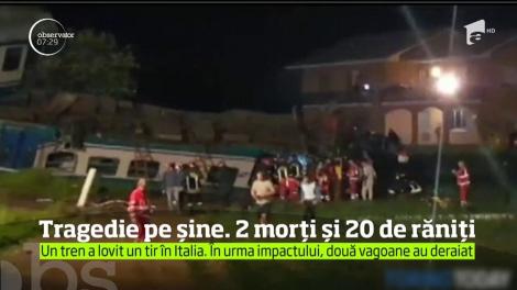 Doi oameni au murit şi alţi 20 au fost răniţi într-un grav incident feroviar petrecut în Italia