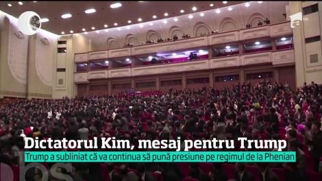 Dictatorul Kim Jong-un, mesaj-surpriză pentru Donald Trump