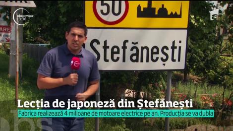 Un afacerist japonez a schimbat viaţa a sute de români din Ştefăneşti! În semn de recunoştinţă, muncitorii au început să înveţe japoneza