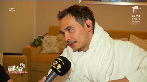 Răzvan, surprins într-o ipostază nemaivăzută, în camera de hotel. Horia Brenciu: "Astea-s secvenţe din "Basic Instinct"