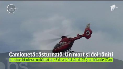 Sfârşit cumplit pentru un bărbat de 45 de ani din Arad! A fost prins sub camioneta încărcată cu lemne