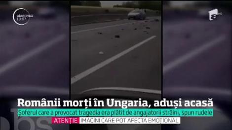 Românii morți în Ungaria, aduși acasă