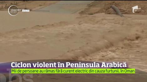 Ciclon violent în Peninsula Arabică