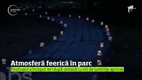 Mii de luminiţe au făcut ca Parcul Central din Drobeta Turnu-Severin să strălucească mai mult ca niciodată