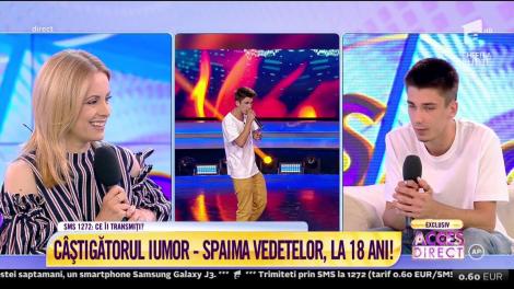 El este adolescentul cu cel mai tare simţ al umorului! Andrei Cojocaru a pus mâna pe premiul cel mare la "iUmor"