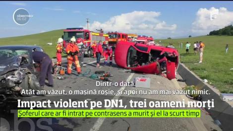 Trei oameni au murit într-un accident, iar scena tragediei a fost din nou DN1, în judeţul Braşov