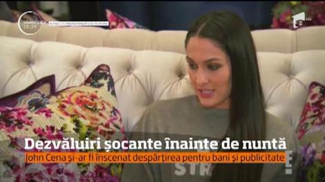 Nikki Bella și John Cena și-au &icirc;nscenat despărțirea