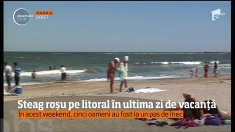 Steag roșu pe litoral, în ultima zi din vacanța de Rusalii