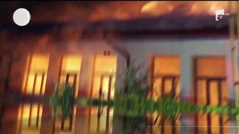 O şcoală &icirc;ntreagă s-a făcut scrum &icirc;n Capitală. Ar fi fost o tregedie, dacă focul uriaş s-ar fi aprins &icirc;n timpul orelor!