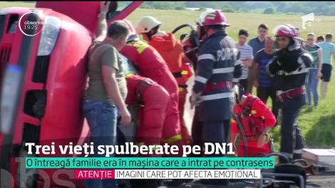 O familie &icirc;ntreagă a pierit, aseară, &icirc;ntr-un accident cumplit, pe DN1, &icirc;n judeţul Braşov