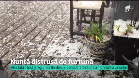 O nuntă din Franţa a fost distrusă de o furtună