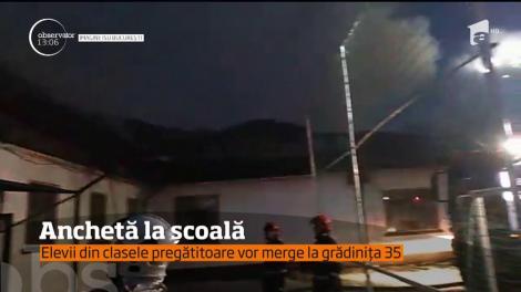 Anchetă la școala din București care a ars. Sutele de copii vor încheia anul şcolar în alte unităţi de învăţământ
