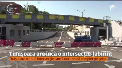 Oraşul Timişoara are încă o intersecţie de natură să-i deruteze pe şoferi
