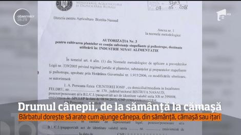 Un tânăr etnolog din Bistriţa Năsăud a avut nevoie de aviz de la DIICOT pentru a face un studiu despre cânepă